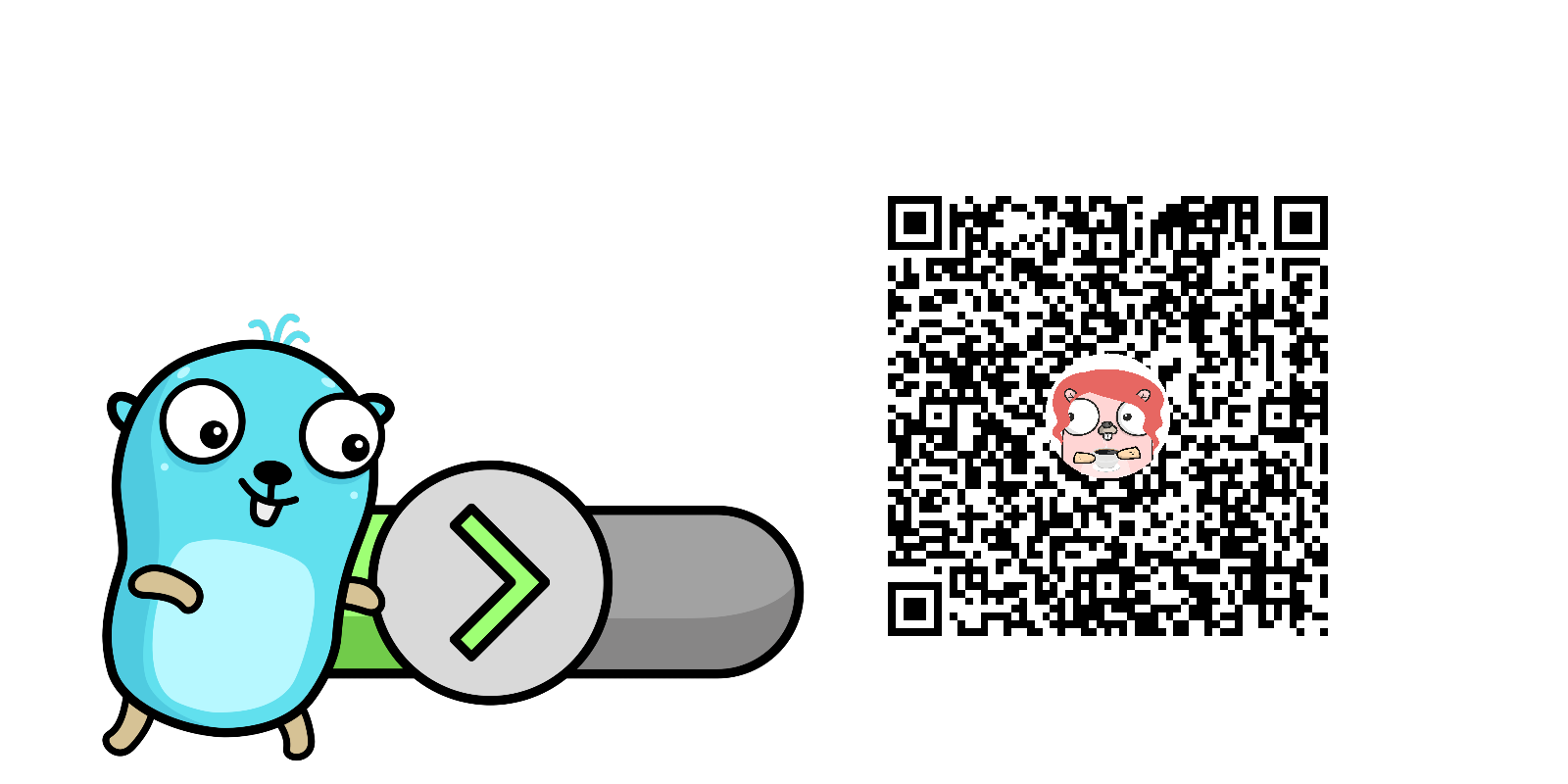 QR Code with Gopher Mascot